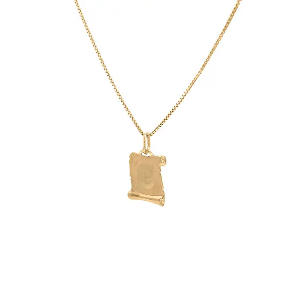 Gold Pendant Letter C