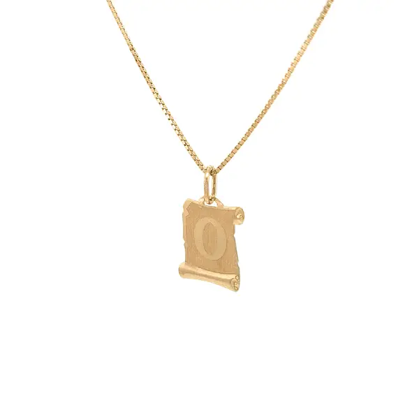 Gold Pendant Letter O