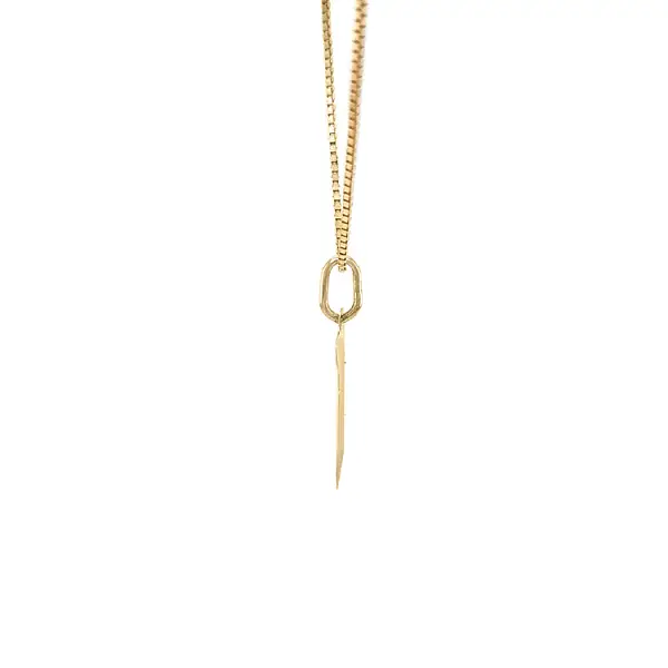 Gold Pendant Letter S