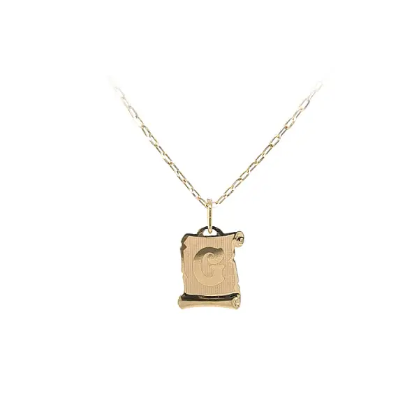 Gold Pendant Letter G
