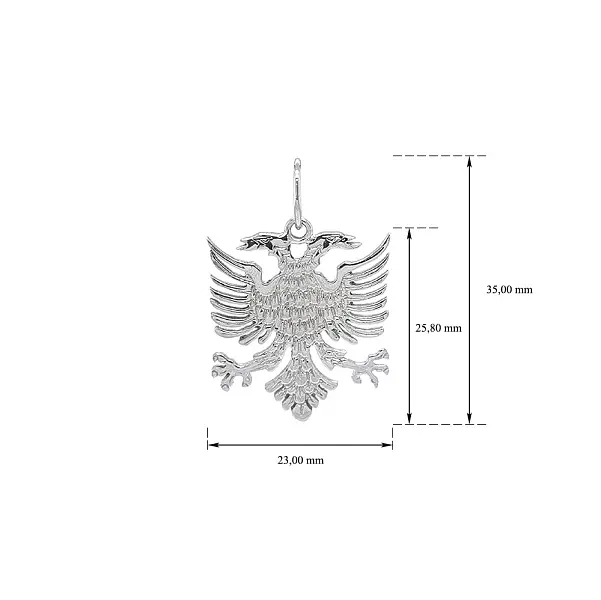 Pendant White Gold Eagle