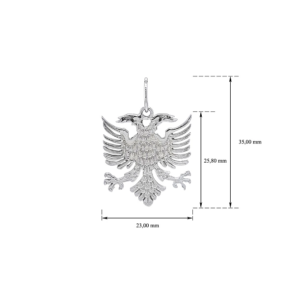 Pendant White Gold Eagle