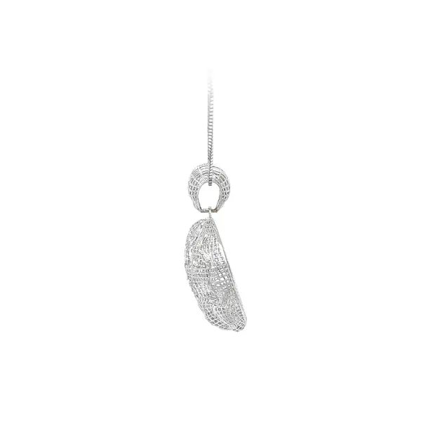 Pendant with White Gold Zircons