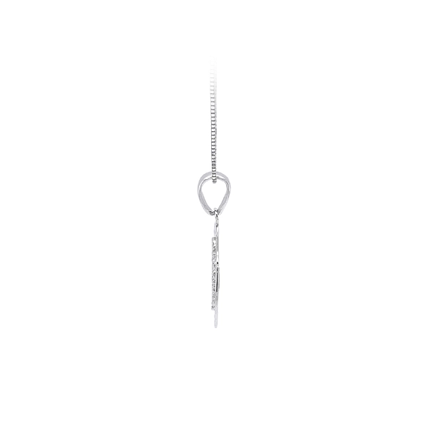 Pendant with White Gold Zircons