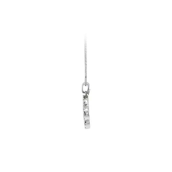 Pendant with White Gold Zircons