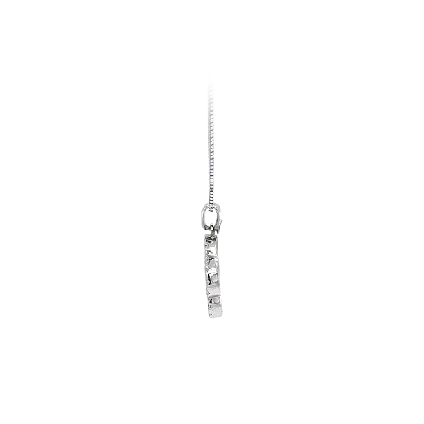 Pendant with White Gold Zircons