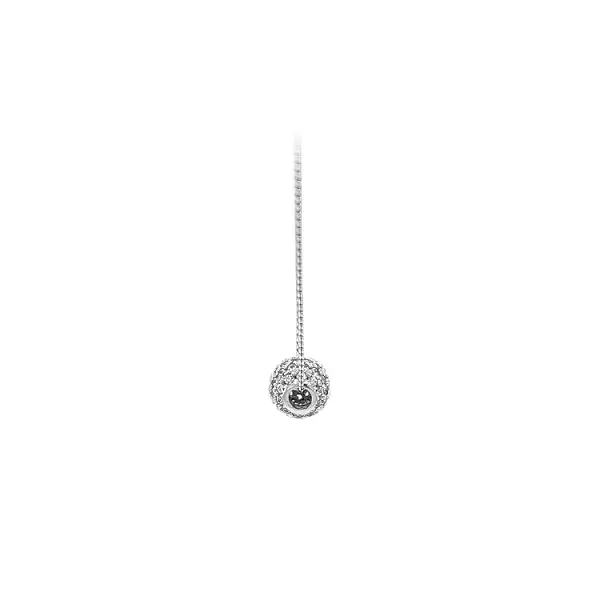 Pendant Ball with White Gold Zircons