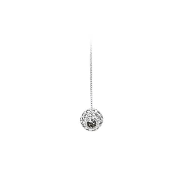 Pendant Ball with White Gold Zircons