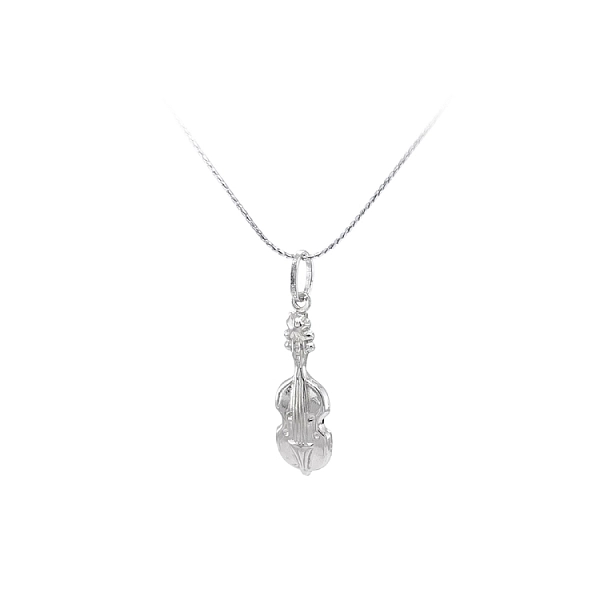 Pendant White Gold Violin