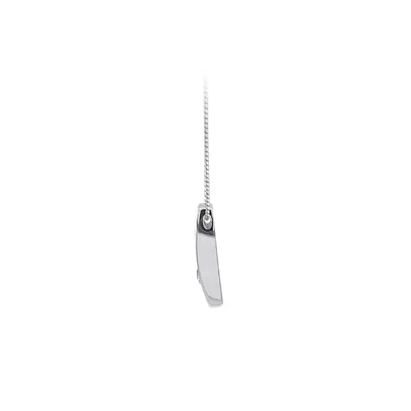 White Gold Zircon Pendant