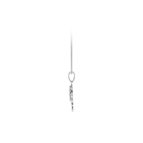 Pendant with White Gold Zircons