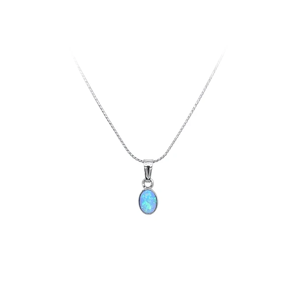 Pendant with Blue Opal
