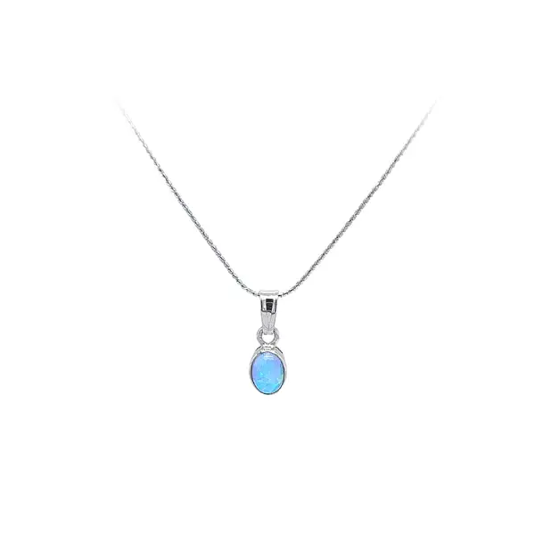 Pendant with Blue Opal