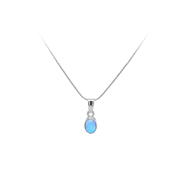 Pendant with Blue Opal