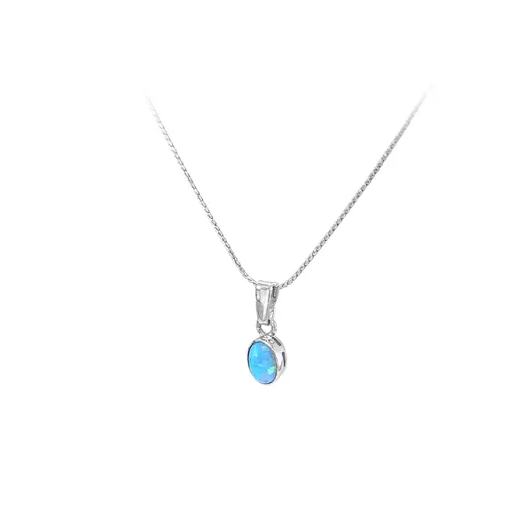 Pendant with Blue Opal
