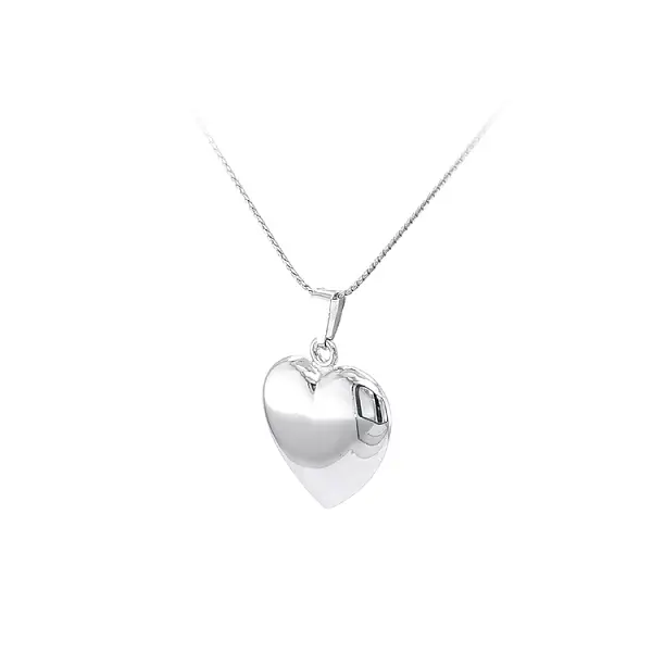 Pendant Heart of White Gold