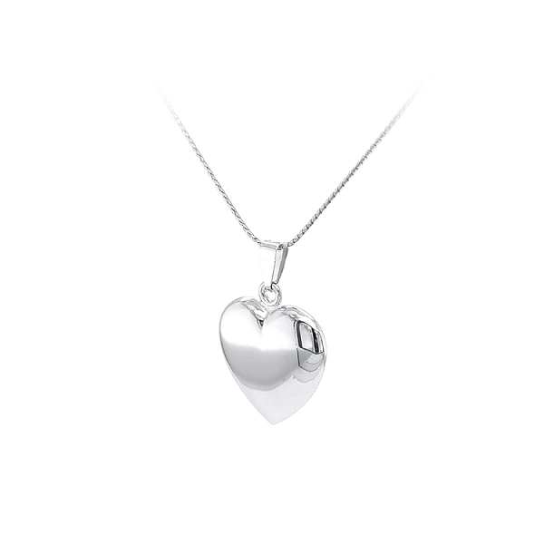 Pendant Heart of White Gold