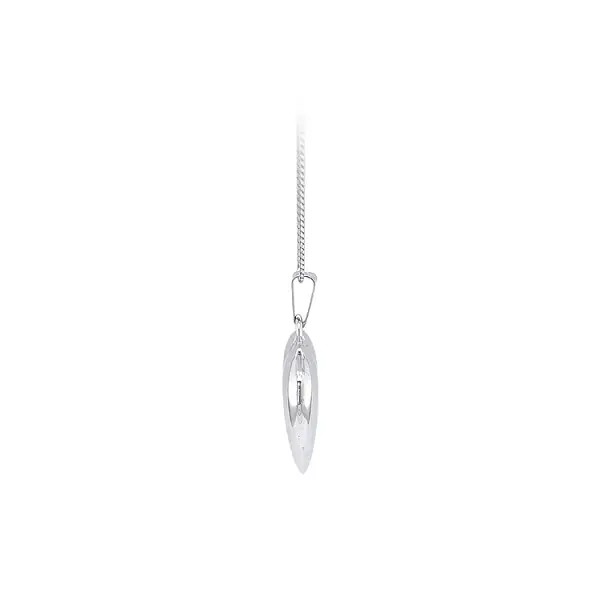 Pendant Heart of White Gold