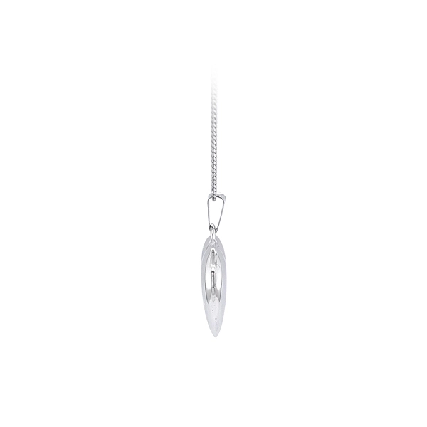 Pendant Heart of White Gold