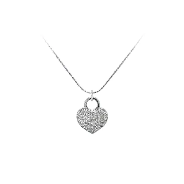 Pendant Heart with Zircons