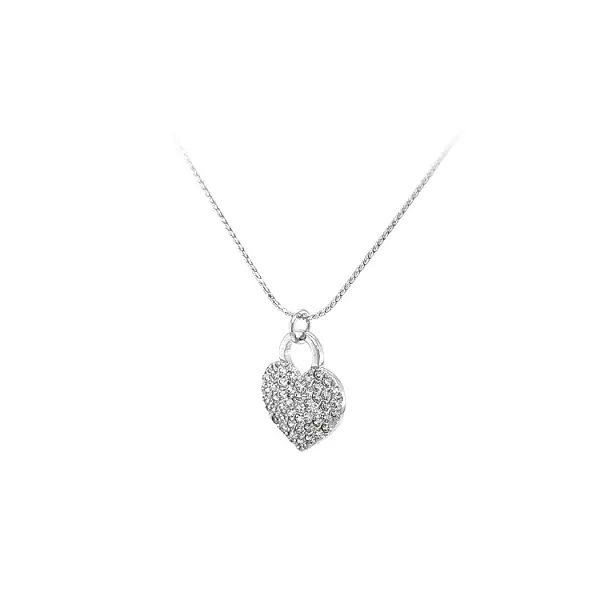 Pendant Heart with Zircons