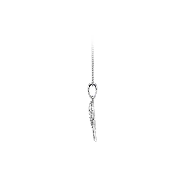 Pendant Heart with White Gold Zircons