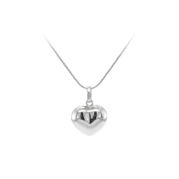 Pendant Heart of White Gold