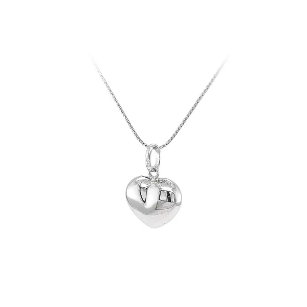 Pendant Heart of White Gold