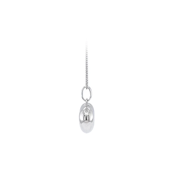 Pendant Heart of White Gold