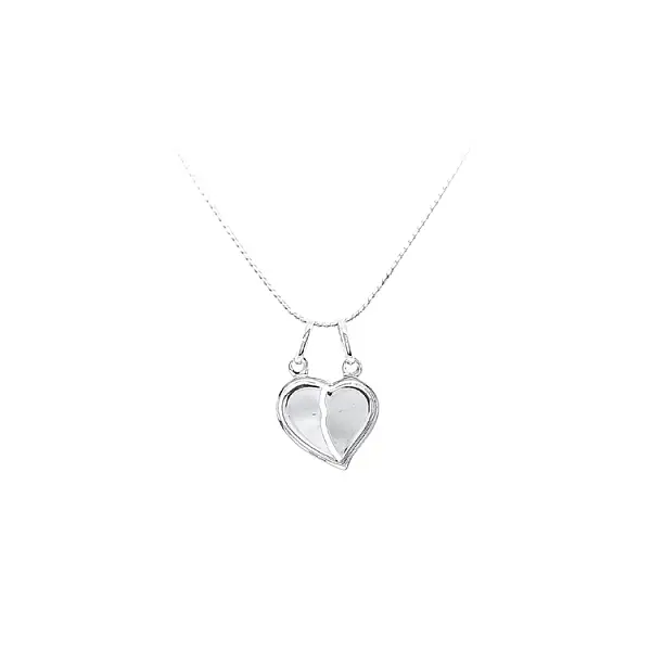Pendant Heart for Two for Engraving