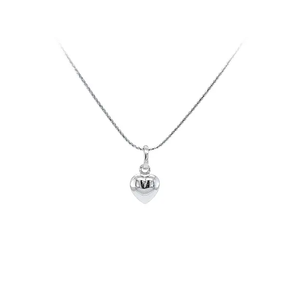 Pendant Heart of White Gold