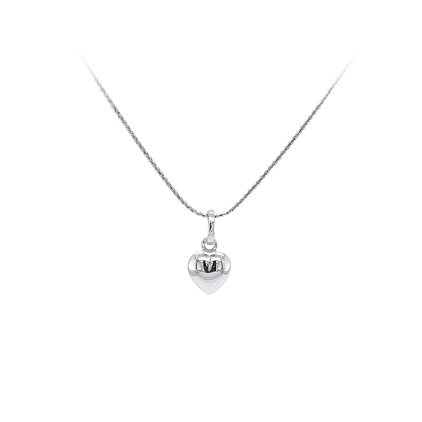 Pendant Heart of White Gold