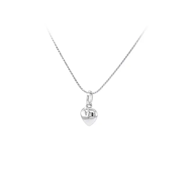 Pendant Heart of White Gold