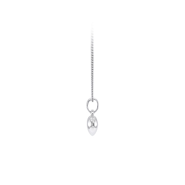 Pendant Heart of White Gold