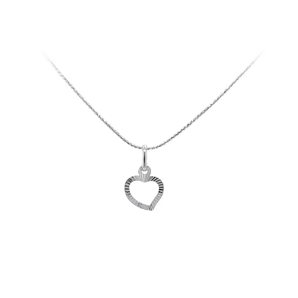 Pendant Heart White Gold