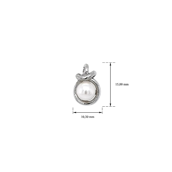 Luxury Pendant with Pearl - The Beauty of White Gold and Pure Elegance