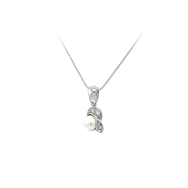 Pendant with White Gold Pearl