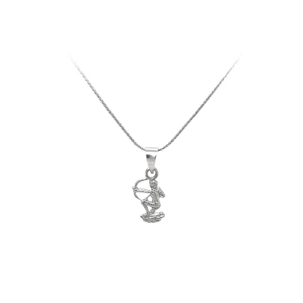 Pendant Sign of the Sagittarius made of White Gold