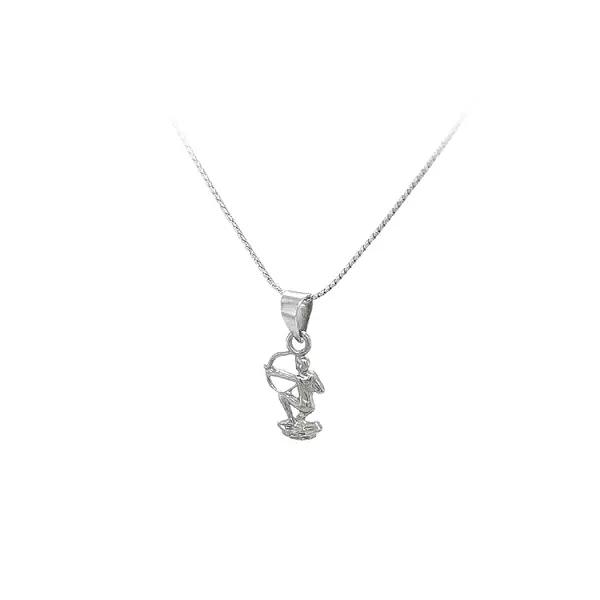 Pendant Sign of the Sagittarius made of White Gold