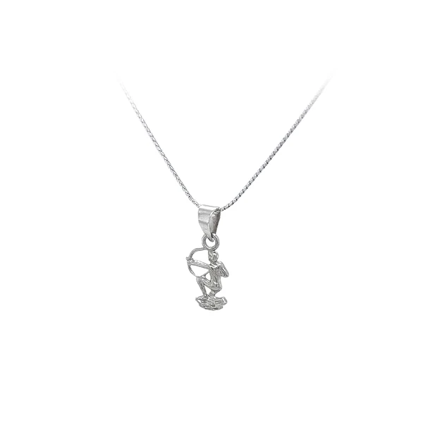 Pendant Sign of the Sagittarius made of White Gold