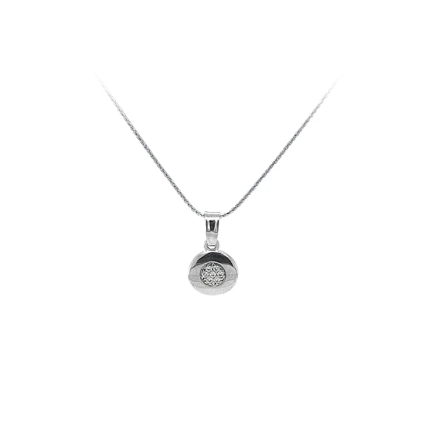 Pendant with White Gold Zircons