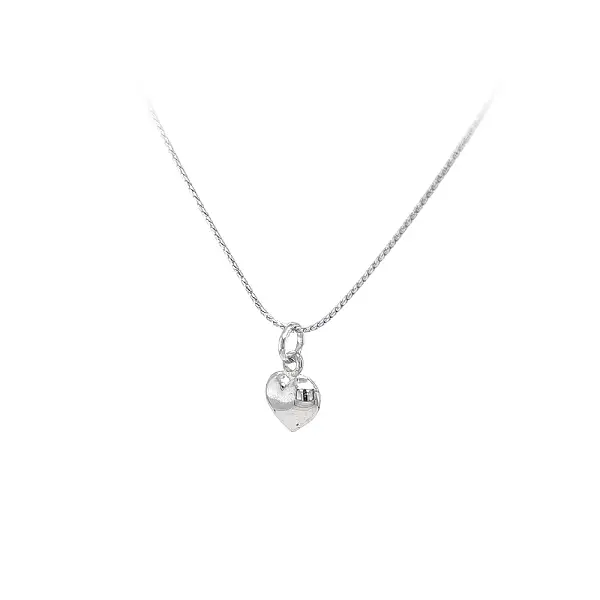 Pendant Heart of White Gold