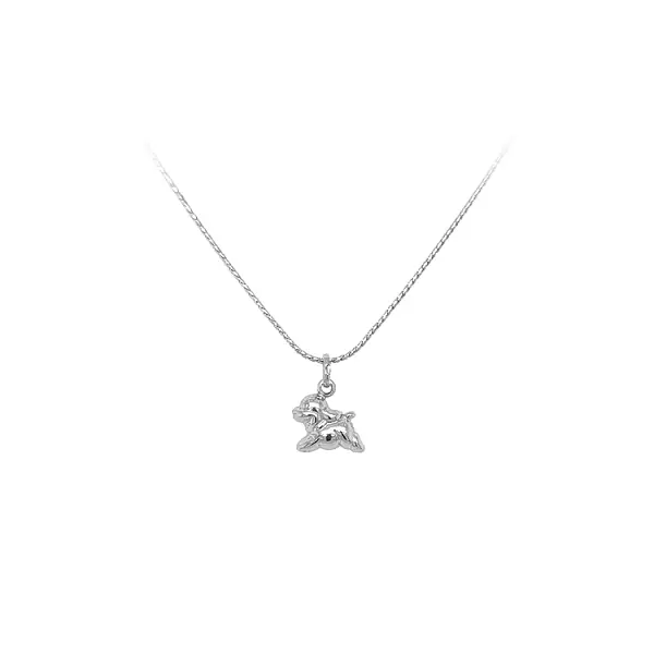 Pendant Dog from White Gold