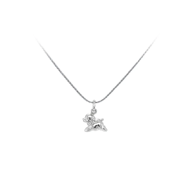 Pendant Dog from White Gold