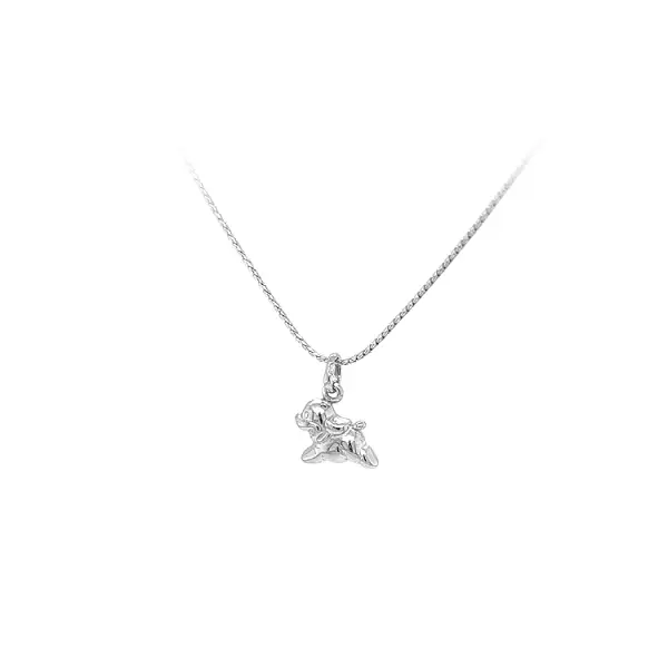 Pendant Dog from White Gold