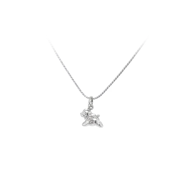 Pendant Dog from White Gold