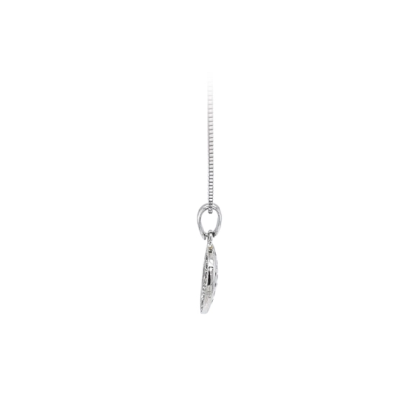 White Gold Zircon Pendant