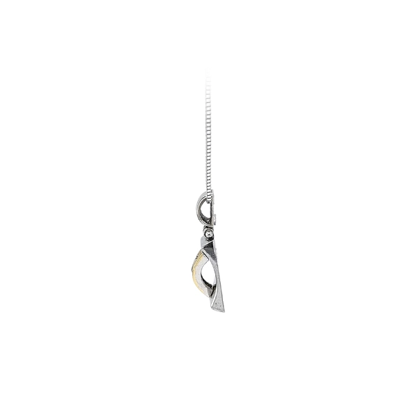 Pendant with Zircones made of Combined Gold