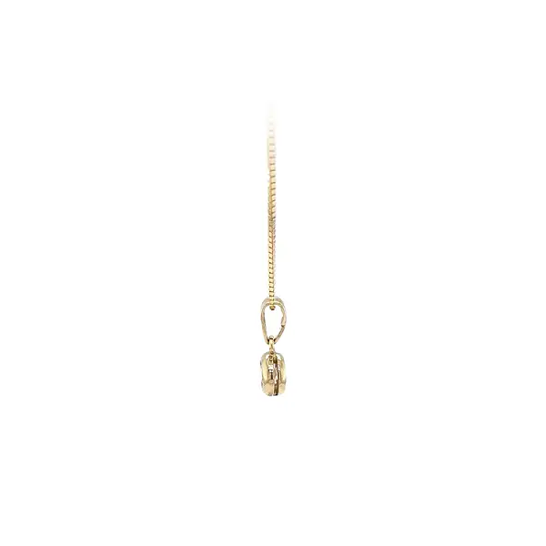 Gold Pendant Solitaire with Zircon