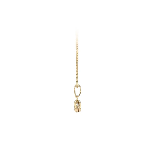 Gold Pendant Solitaire with Zircon